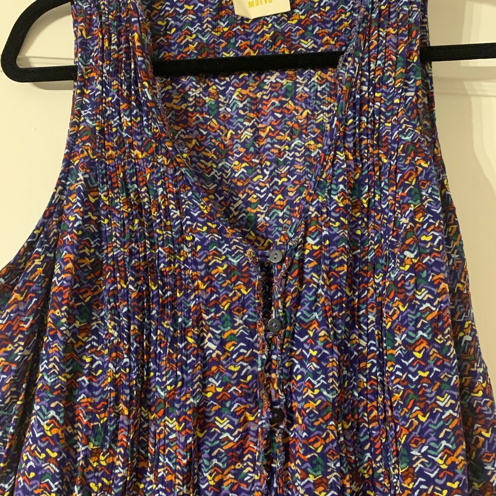Multi Color Button Down Tank Top - image 2